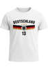 Herren T-Shirt Weltmeisterschaft Fußball WM 2026 Trikot Frontprint und Backprint personalisiert mit Name Deutschlandshirt Moonworks®preview