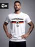 Herren T-Shirt Weltmeisterschaft Fußball WM Fußball-Sommer 2026 Trikot Frontprint und Backprint personalisiert mit Name Deutschlandshirt Moonworks®preview