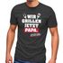 Herren T-Shirt Wir grillen jetzt Papa. Satzzeichen retten Leben! Geschenk Väter lustig Fun-Shirt Spruch lustig Moonworks®preview