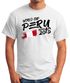 Herren T-Shirt WM-Shirt Peru Perú Fan-Shirt WM 2018 Fußball Weltmeisterschaft Moonworks®preview