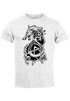 Herren T-Shirt Wolf Fenrir Fabelwesen Wikinger nordische Mythologie Odin Fashion Streetstyle Neverless®preview