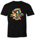 Herren T-Shirt Zauberwürfel 80er Jahre Retro Rubik Cube Fun-Shirt lustig Fun-Shirt Spruch lustig Moonworks®preview