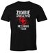 Herren T-Shirt Zombie Apokalypse Rettungsteam Fasching Halloween Verkleidung Horror Fun-Shirt Moonworks®preview