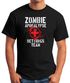 Herren T-Shirt Zombie Apokalypse Rettungsteam Fasching Halloween Verkleidung Horror Fun-Shirt Moonworks®preview