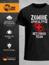 Herren T-Shirt Zombie Apokalypse Rettungsteam Fasching Halloween Verkleidung Horror Fun-Shirt Moonworks®preview