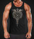Herren Tank-Fenrir Wolf Vegvisir Wikinger Odin Schwert Runen Kompass nordische Mythologie Muscle Shirt Neverless®preview