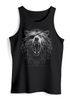 Herren Tank-Shirt Wolf mit Augenklappe Wikinger Nordmänner Mythologie Runen Fabeltiere  Muscle Shirt Neverless®preview