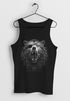 Herren Tank-Shirt Wolf mit Augenklappe Wikinger Nordmänner Mythologie Runen Fabeltiere  Muscle Shirt Neverless®preview