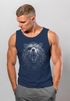 Herren Tank-Shirt Wolf mit Augenklappe Wikinger Nordmänner Mythologie Runen Fabeltiere  Muscle Shirt Neverless®preview