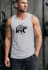 Herren Tank-Top Abenteuer Bär Berge Wald Bear Mountains Adventure Muskelshirt Muscle Shirt Neverless®preview