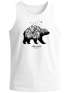 Herren Tank-Top Abenteuer Bär Berge Wald Bear Mountains Adventure Muskelshirt Muscle Shirt Neverless®preview