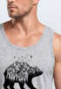 Herren Tank-Top Abenteuer Bär Berge Wald Bear Mountains Adventure Muskelshirt Muscle Shirt Neverless®preview