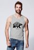 Herren Tank-Top Abenteuer Bär Berge Wald Bear Mountains Adventure Muskelshirt Muscle Shirt Neverless®preview