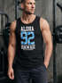 Herren Tank Top Aloha Hawaii Summer Palm Leafs Neverless®preview