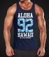 Herren Tank Top Aloha Hawaii Summer Palm Leafs Neverless®preview