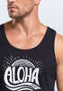 Herren Tank-Top Aloha Wellen Surfing Sommer Muskelshirt Muscle Shirt Neverless®preview