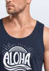 Herren Tank-Top Aloha Wellen Surfing Sommer Muskelshirt Muscle Shirt Neverless®preview