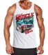 Herren Tank-Top American Muscle Car V8 Las Vegas Palmen Auot Printshirt Muskelshirt Neverless®preview
