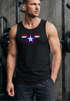 Herren Tank-Top Amerika Flagge Stern Roger Captain Muskelshirt Muscle Shirt Neverless®preview