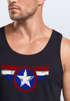 Herren Tank-Top Amerika Flagge Stern Roger Captain Muskelshirt Muscle Shirt Neverless®preview