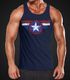 Herren Tank-Top Amerika Flagge Stern Roger Captain Muskelshirt Muscle Shirt Neverless®preview