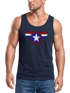 Herren Tank-Top Amerika Flagge Stern Roger Captain Muskelshirt Muscle Shirt Neverless®preview