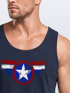 Herren Tank-Top Amerika Flagge Stern Roger Captain Muskelshirt Muscle Shirt Neverless®preview