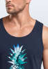 Herren Tank-Top Ananas Galaxy Galaxie Wasser Ozean Muskelshirt Muscle Shirt Neverless®preview