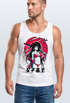 Herren Tank-Top Anime Japan Asien Schriftzeichen Samurai Schwert Muskelshirt Muscle Shirt Neverless®preview