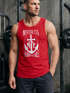 Herren Tank Top Anker Born Free Anchor Sailing Muskelshirt Slim Fit Neverless®preview