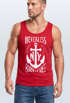 Herren Tank Top Anker Born Free Anchor Sailing Muskelshirt Slim Fit Neverless®preview
