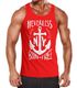 Herren Tank Top Anker Born Free Anchor Sailing Muskelshirt Slim Fit Neverless®preview