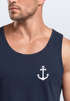 Herren Tank-Top Anker Logo Fashion Maritim Segeln Muskelshirt Sommer Fashion Neverless®preview