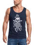 Herren Tank-Top Anker Skull Beard Totenkopf mit Bart Tau Seemann Muskelshirt Muscle Shirt Neverless®preview