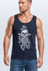 Herren Tank-Top Anker Skull Beard Totenkopf mit Bart Tau Seemann Muskelshirt Muscle Shirt Neverless®preview