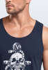 Herren Tank-Top Anker Skull Beard Totenkopf mit Bart Tau Seemann Muskelshirt Muscle Shirt Neverless®preview
