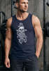 Herren Tank-Top Anker Skull Beard Totenkopf mit Bart Tau Seemann Muskelshirt Muscle Shirt Neverless®preview