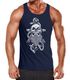 Herren Tank-Top Anker Skull Beard Totenkopf mit Bart Tau Seemann Muskelshirt Muscle Shirt Neverless®preview