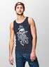 Herren Tank-Top Anker Skull Beard Totenkopf mit Bart Tau Seemann Muskelshirt Muscle Shirt Neverless®preview