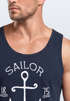 Herren Tank-Top Anker Spirit Vintage Segeln Vintage Muskelshirt Muscle Shirt Neverless®preview