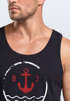 Herren Tank-Top Anker Vintage Wasser Muskelshirt Muscle Shirt Neverless®preview
