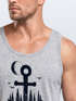 Herren Tank-Top Anker Wald Mond Vögel Adventure Vintage Muskelshirt Muscle Shirt Neverless®preview