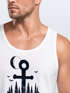 Herren Tank-Top Anker Wald Mond Vögel Adventure Vintage Muskelshirt Muscle Shirt Neverless®preview