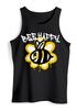 Herren Tank-Top Aufdruck Bee Happy Biene Blume Graffiti SchriftzugFashion Streetstyle  Muskelshirt Neverless®preview