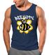 Herren Tank-Top Aufdruck Bee Happy Biene Blume Graffiti SchriftzugFashion Streetstyle  Muskelshirt Neverless®preview