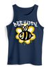 Herren Tank-Top Aufdruck Bee Happy Biene Blume Graffiti SchriftzugFashion Streetstyle  Muskelshirt Neverless®preview