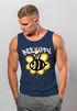 Herren Tank-Top Aufdruck Bee Happy Biene Blume Graffiti SchriftzugFashion Streetstyle  Muskelshirt Neverless®preview