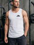 Herren Tank-Top Aufdruck Berg Wandern Polygon Design Print Outdoor Muskelshirt Neverless®preview