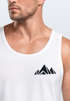 Herren Tank-Top Aufdruck Berg Wandern Polygon Design Print Outdoor Muskelshirt Neverless®preview