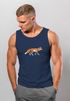 Herren Tank-Top Aufdruck Fuchs Polygon Kunstdruck Geometrie Outdoor Tier Motiv Muskelshirt Neverless®preview